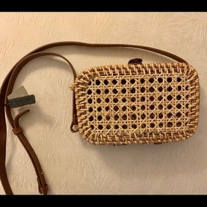 J. Crew crossbody rattan summer bag - NEW